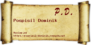 Pospisil Dominik névjegykártya
